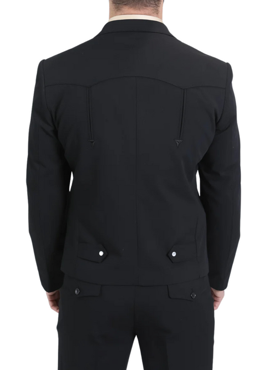 Tudor Black Western Suit Set