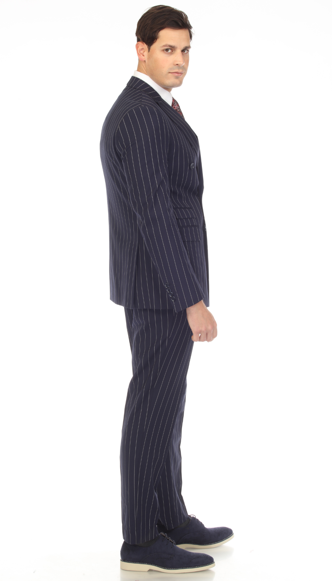 Aragon Peak Lapel Double Breasted Slim Fit Suit