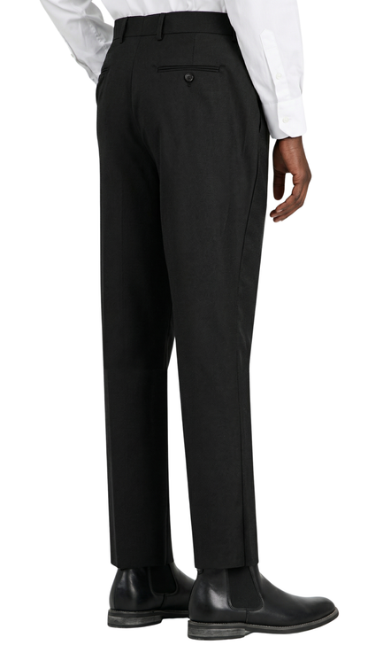 Versailles Black 2 Button Notch Lapel Pick Stitching 3-Piece Slim Fit Suit