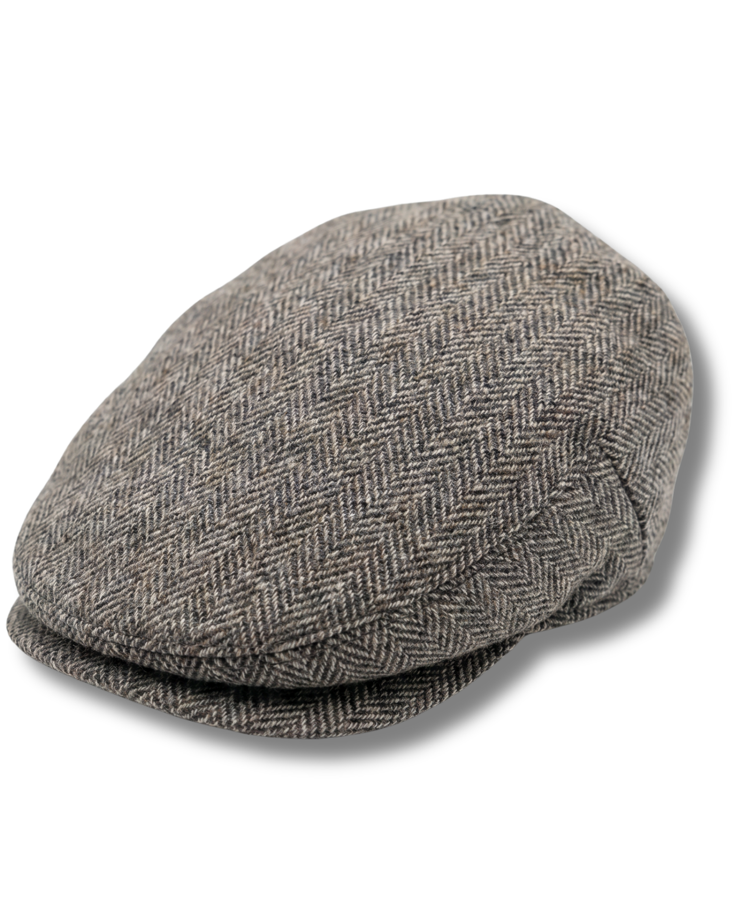 Herringbone Grey Flat Ivy Cap