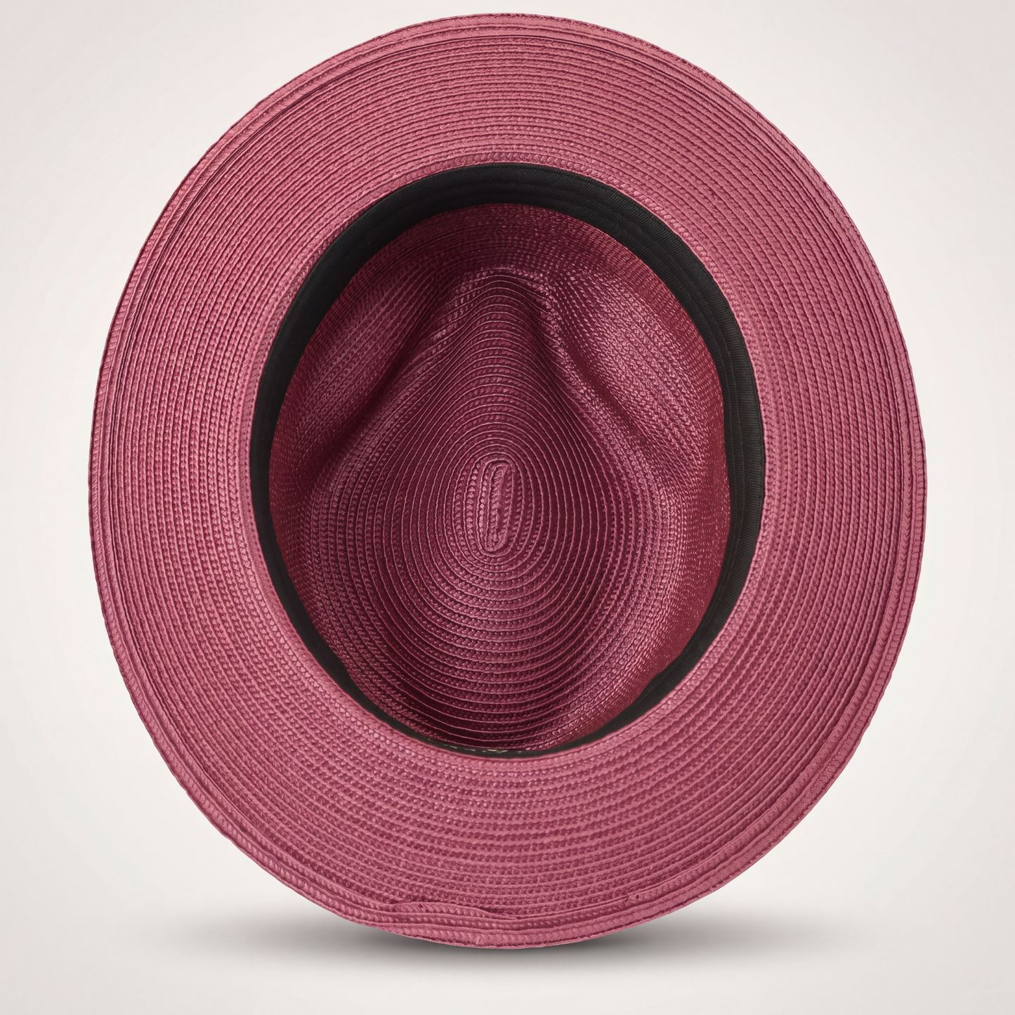 Mar Azul Crushable Straw Hat Fedora in Burgundy