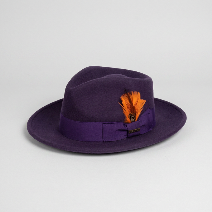 Classic Purple Wool Fedora