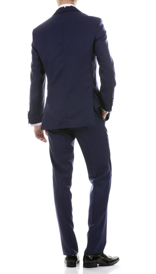 Caserta Navy Slim Fit 3-Piece Tuxedo