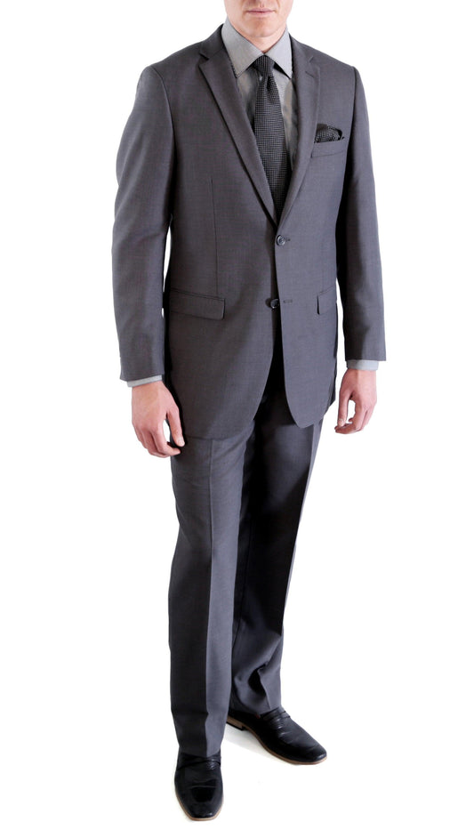 Savoy Charcoal Regular Fit 2-Piece Suit