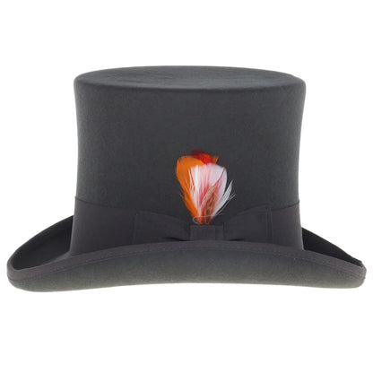 Premium Wool Charcoal Top Hat