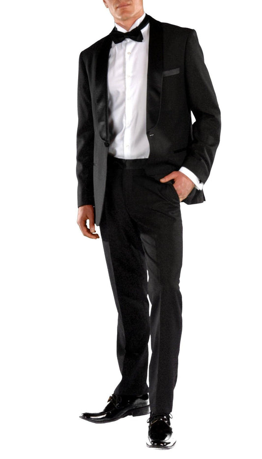 Balmoral Black Slim Fit 2-Piece Tuxedo