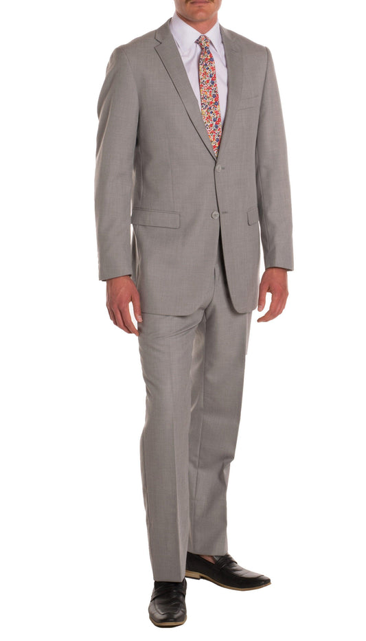 Savoy Light Grey Regular Fit 2-Piece Suit