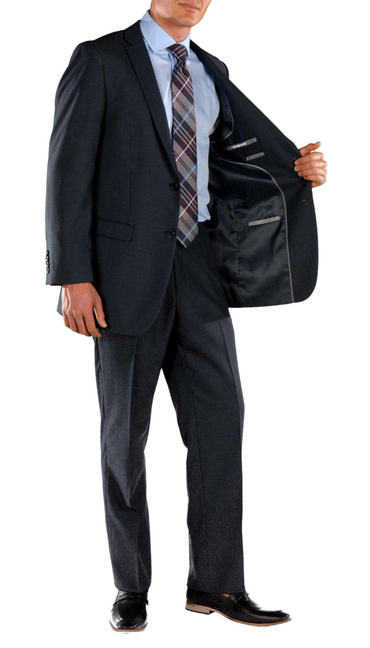 Savoy Navy Blue Regular Fit 2-Piece Suit