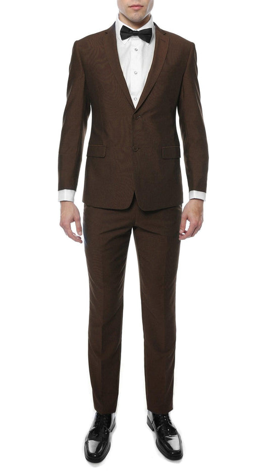 Sovereign Brown Slim Fit 2-Piece Suit