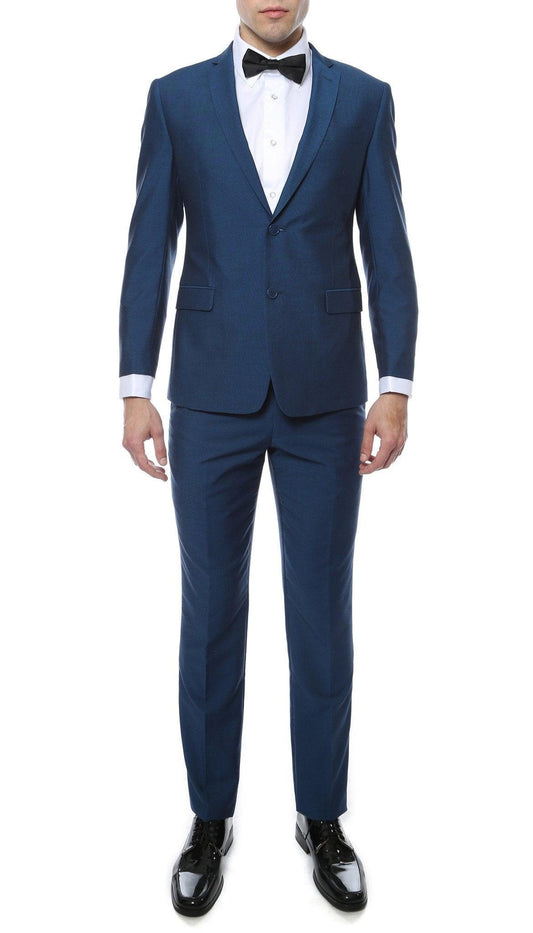 Sovereign Indigo Blue Slim Fit 2-Piece Suit