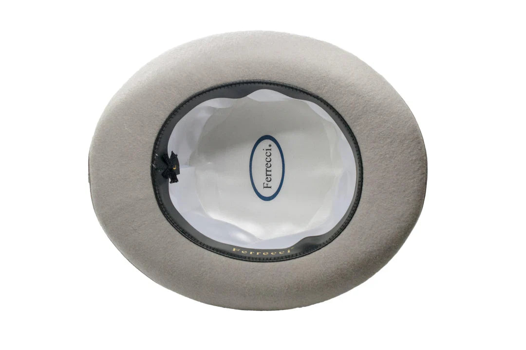 Premium Wool Light Grey Top Hat