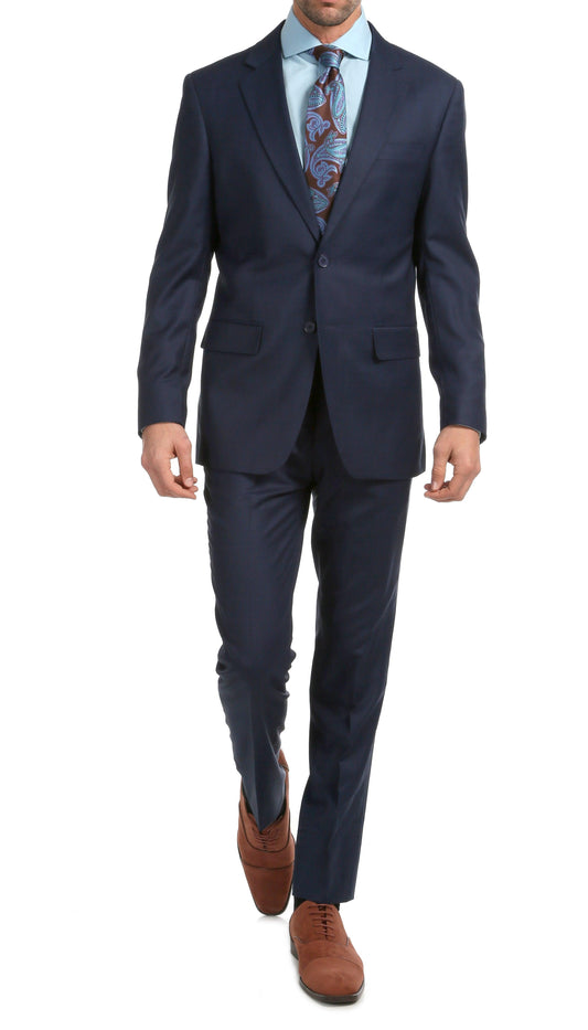 Castile Navy Premium 2-Piece Premium Wool Slim Fit Suit