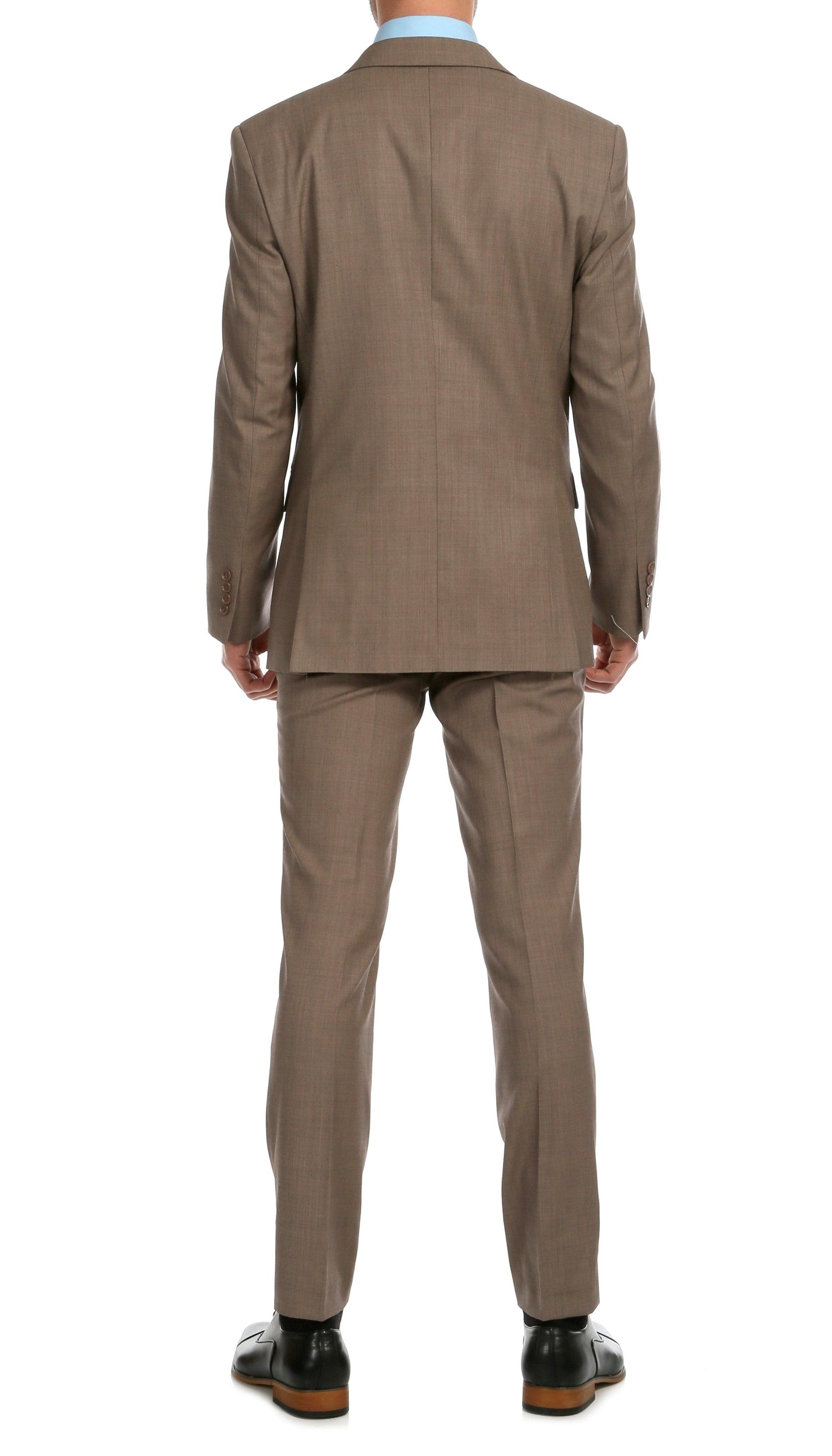 Castile Sand Premium 2-Piece Wool Slim Fit Suit