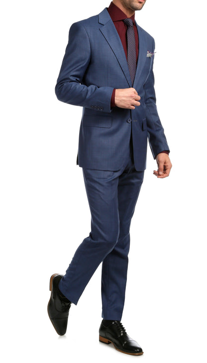 Castile Slate Premium 2-Piece Wool Slim Fit Suit