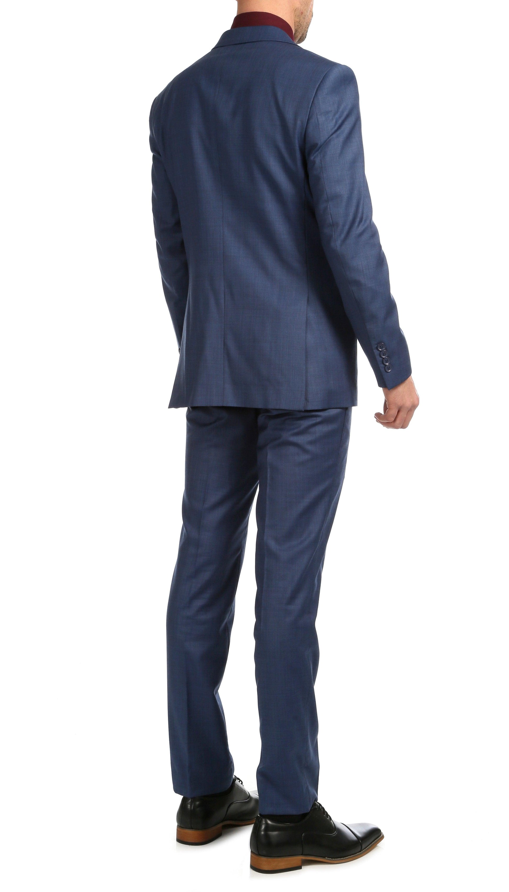 Castile Slate Premium 2-Piece Wool Slim Fit Suit