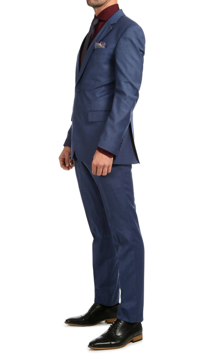 Castile Slate Premium 2-Piece Wool Slim Fit Suit