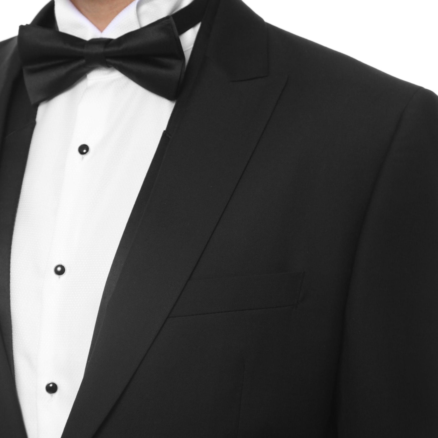 Fairfax Black Cutaway Regular Fit 2-Piece Tuxedo Suit