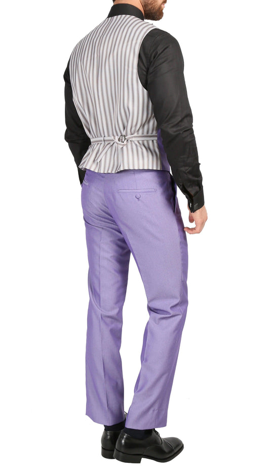 Belvedere Ultra Violet Slim Fit Shawl Collar 3-Piece Tuxedo