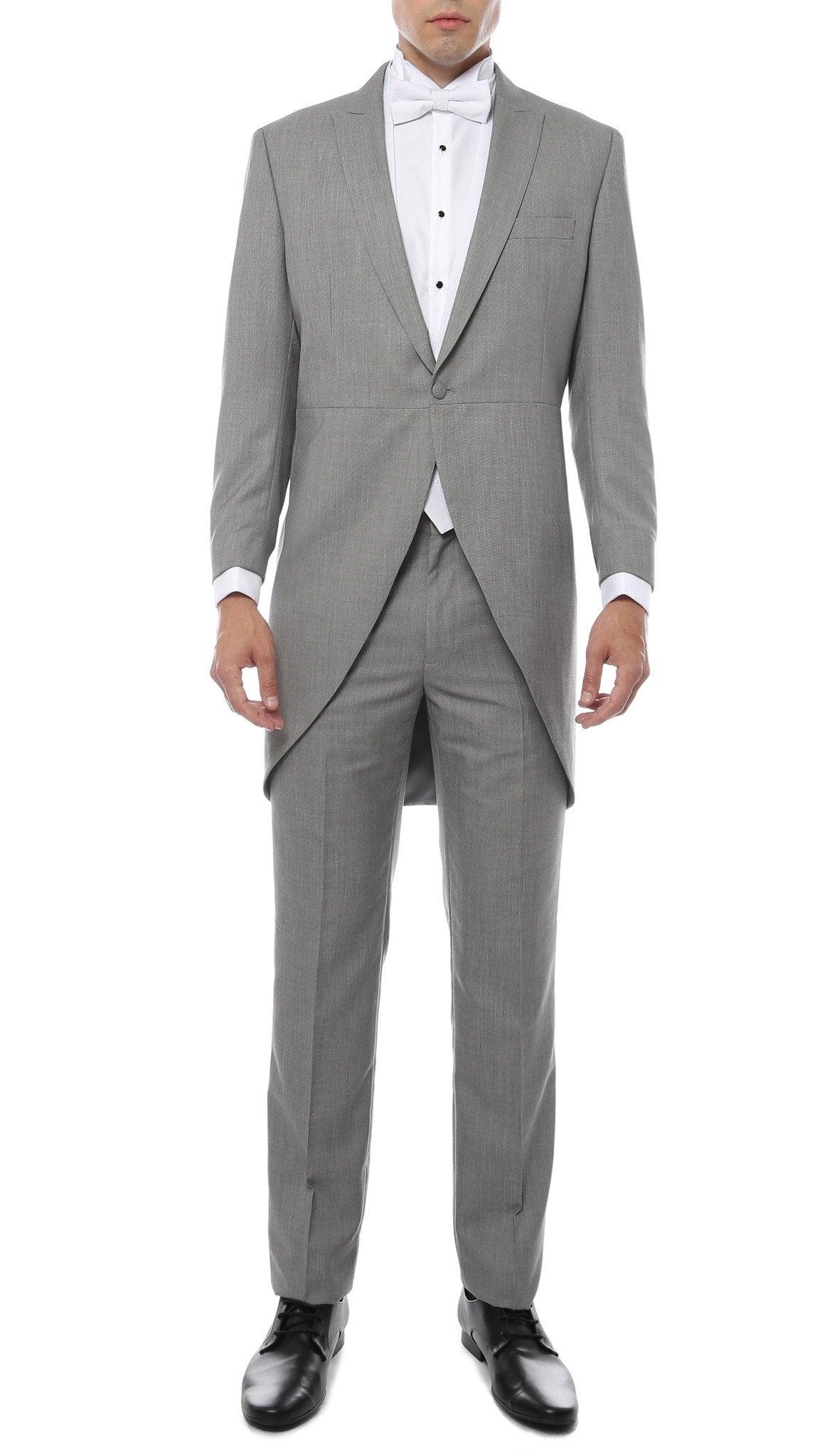 Fairfax Grey Cutaway Regular Fit 2-Piece Tuxedo Suit