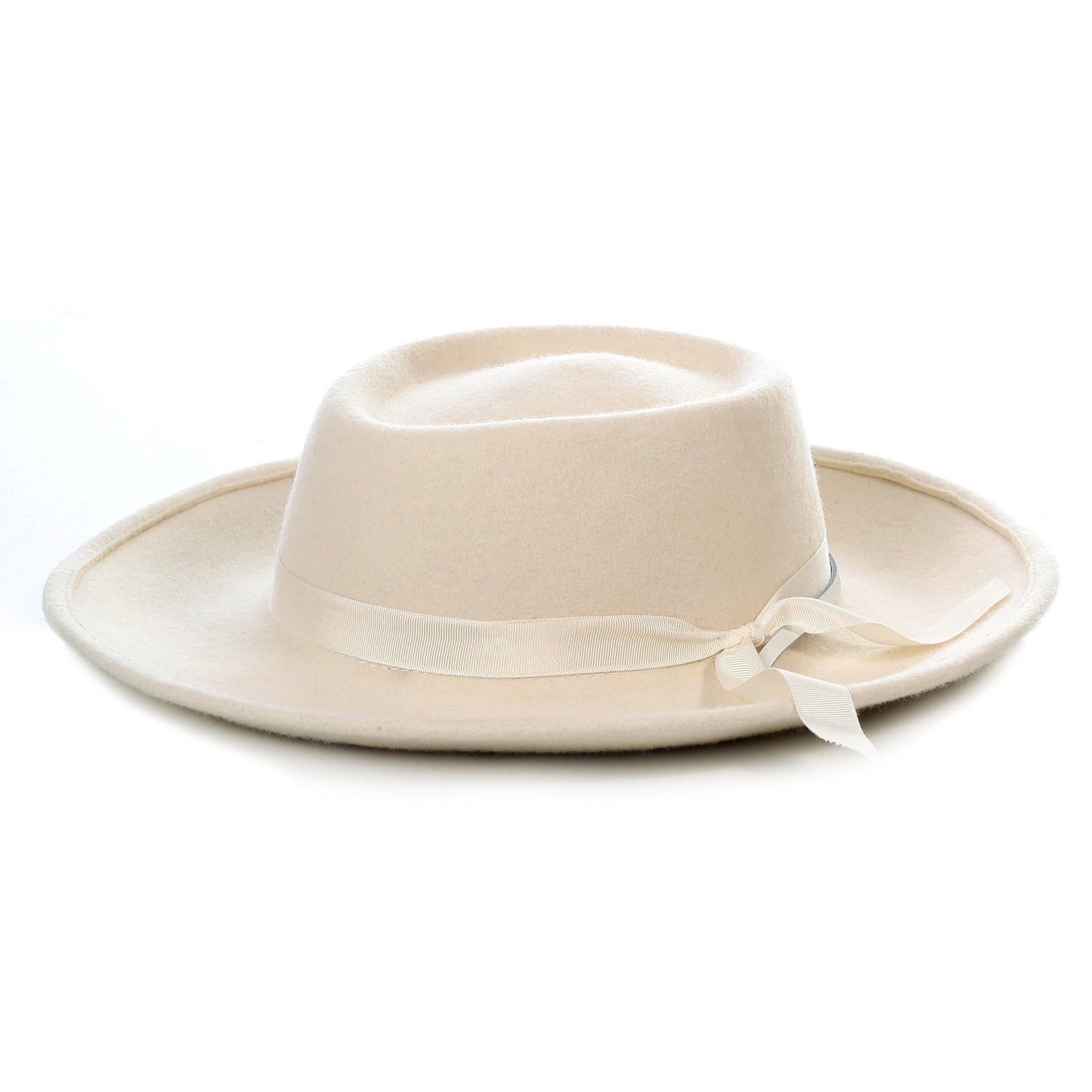Off White Wide Brim Fedora - Earp - Ferrecci USA 