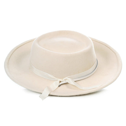 Off White Wide Brim Fedora - Earp - Ferrecci USA 