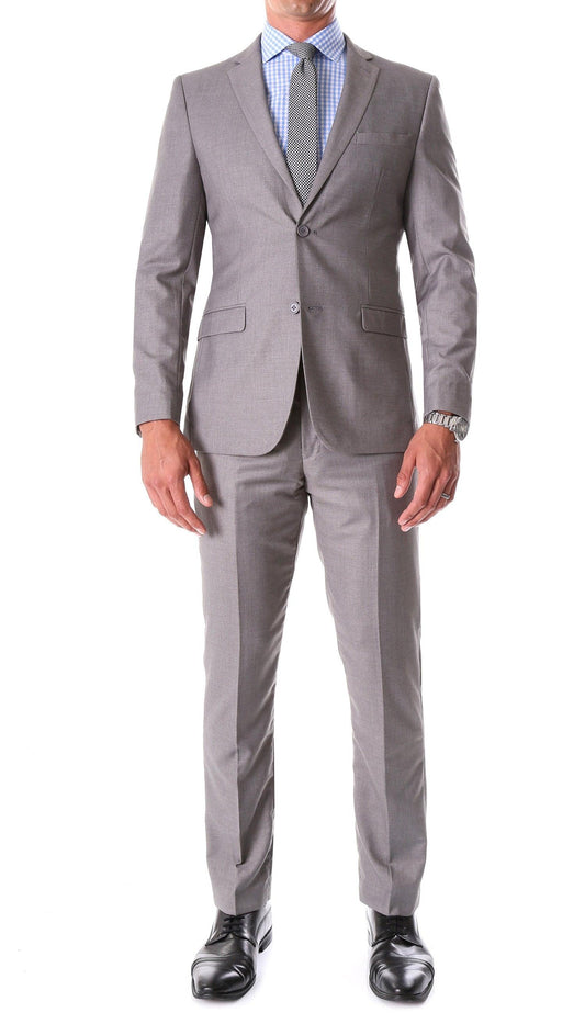 Monarch Grey Notch Lapel 2-Piece Slim Fit Suit