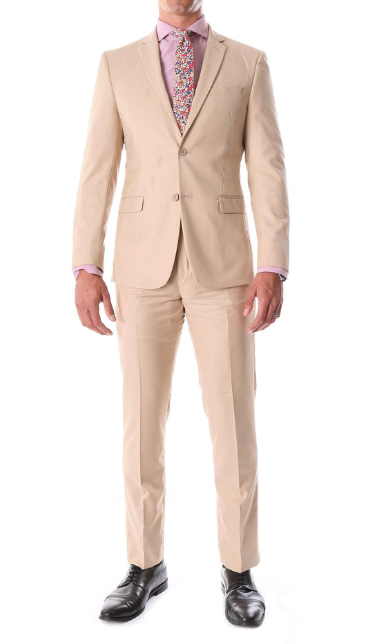 Monarch Tan Notch Lapel 2-Piece Suit Slim Fit