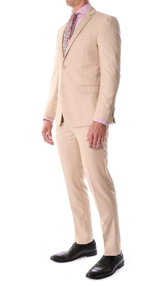 Monarch Tan Notch Lapel 2-Piece Suit Slim Fit