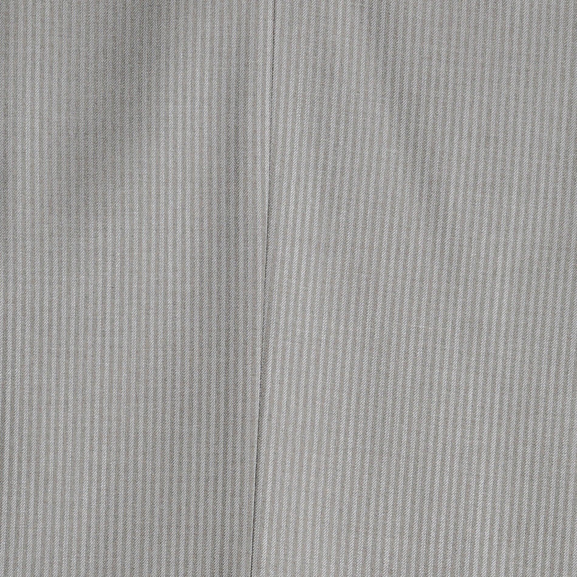 Nassau Tan 2-Piece Slim Fit Striped Tone-on-Tone Wool Suit