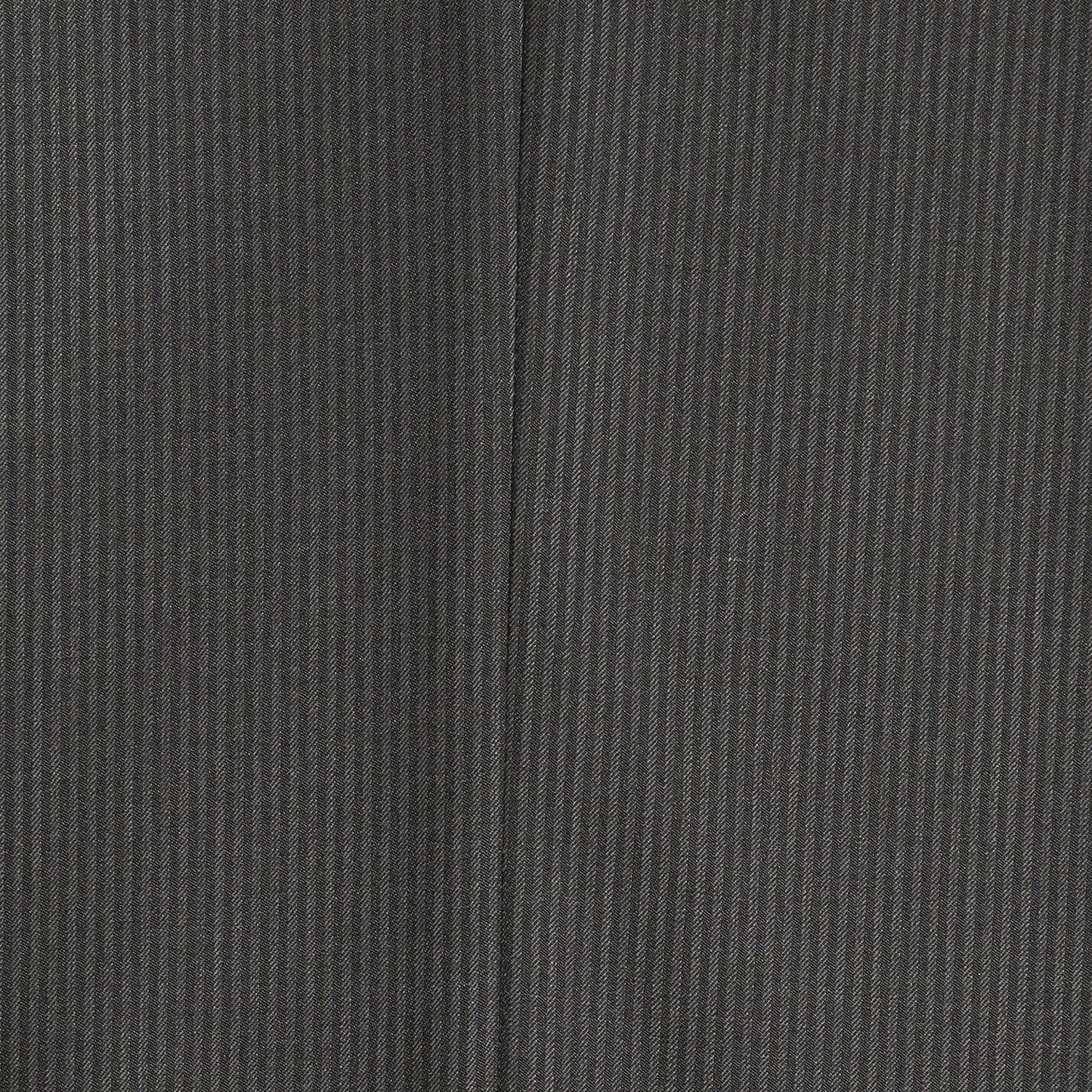 Osborne Charcoal Slim Fit Striped Tone-on-Tone Wool Suit