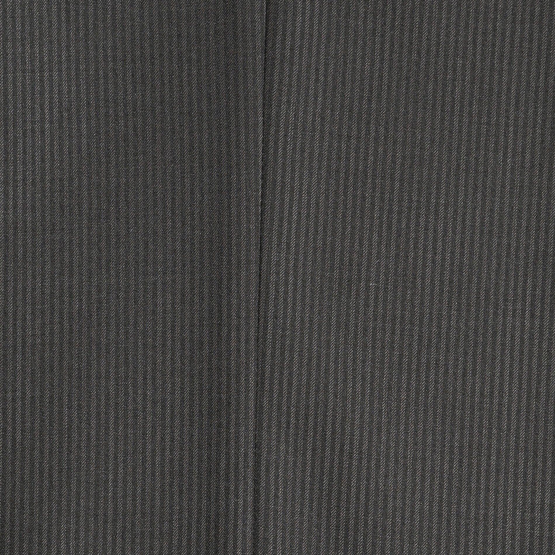 Osborne Charcoal Slim Fit Striped Tone-on-Tone Wool Suit
