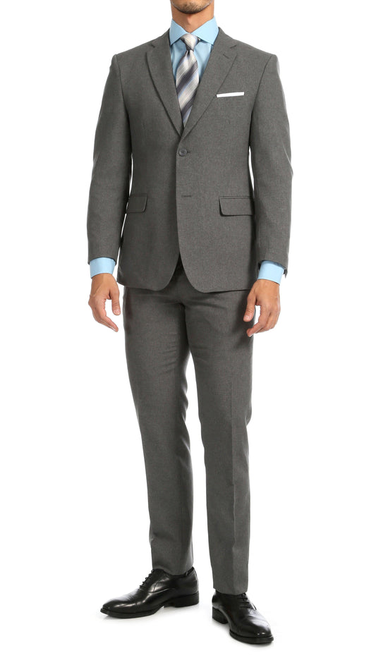 Sovereign Heather Grey Slim Fit 2-Piece Suit