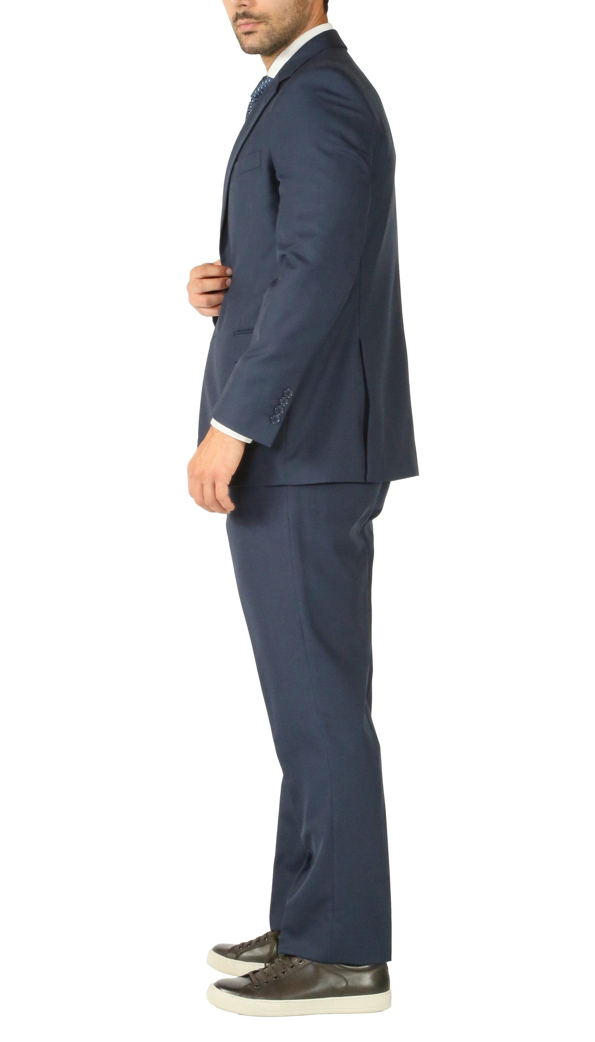 Cullinan Premium Blue Wool 2-Piece Suit