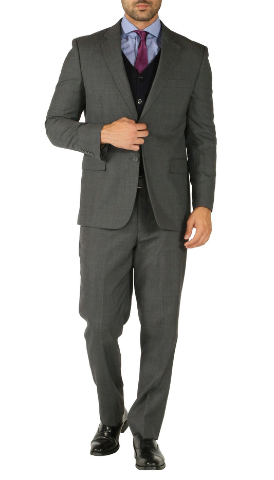 Kensington Grey Premium Wool 2-Piece Suit