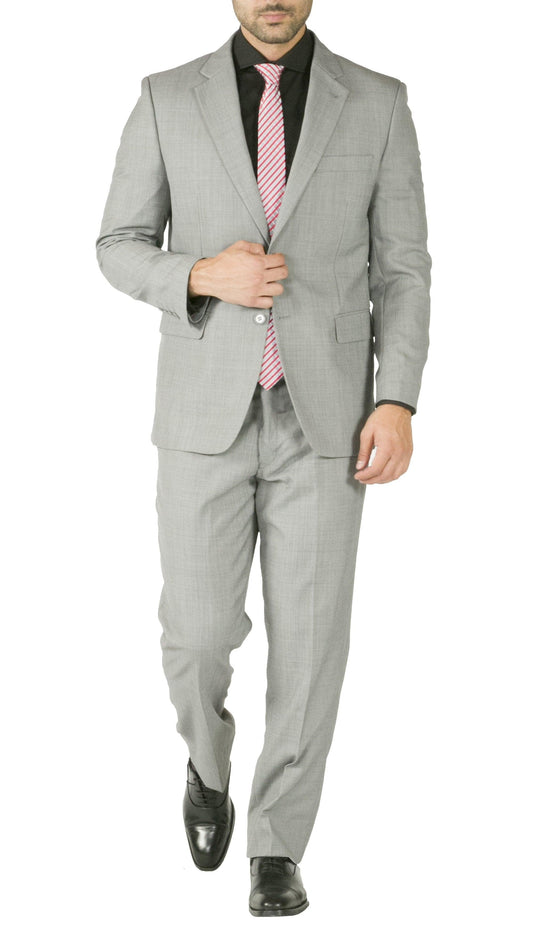 Kensington Light Grey Premium Wool 2-Piece Suit